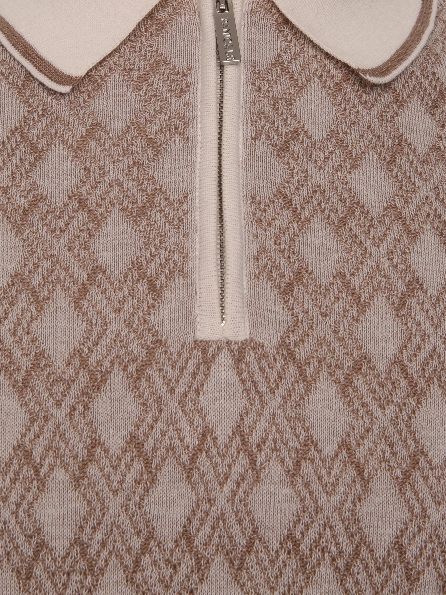 Поло из хлопка и шелка