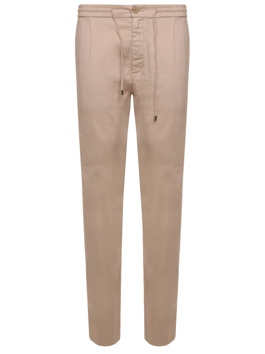 Брюки изо льна и хлопка