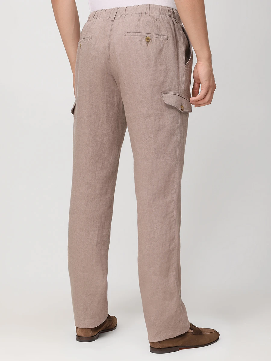 Брюки льняные