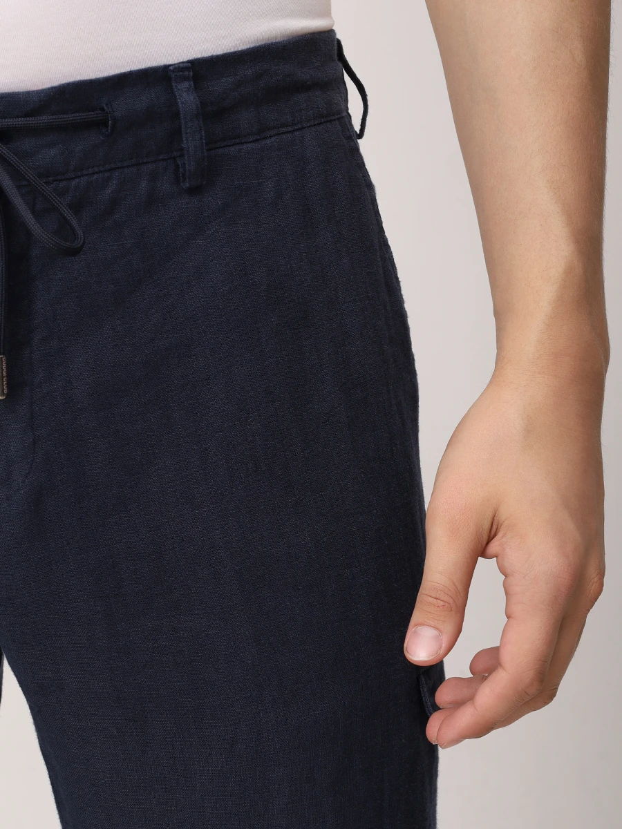 Брюки льняные