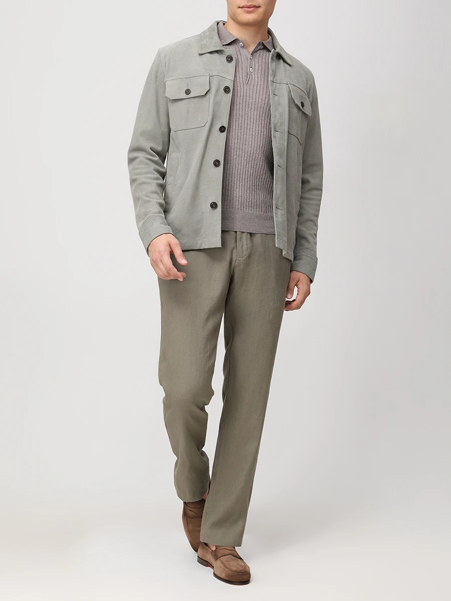 Брюки льняные