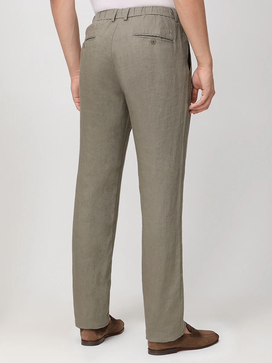 Брюки льняные