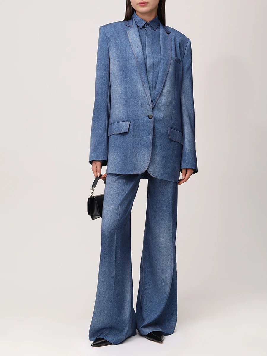 Брюки однотонные