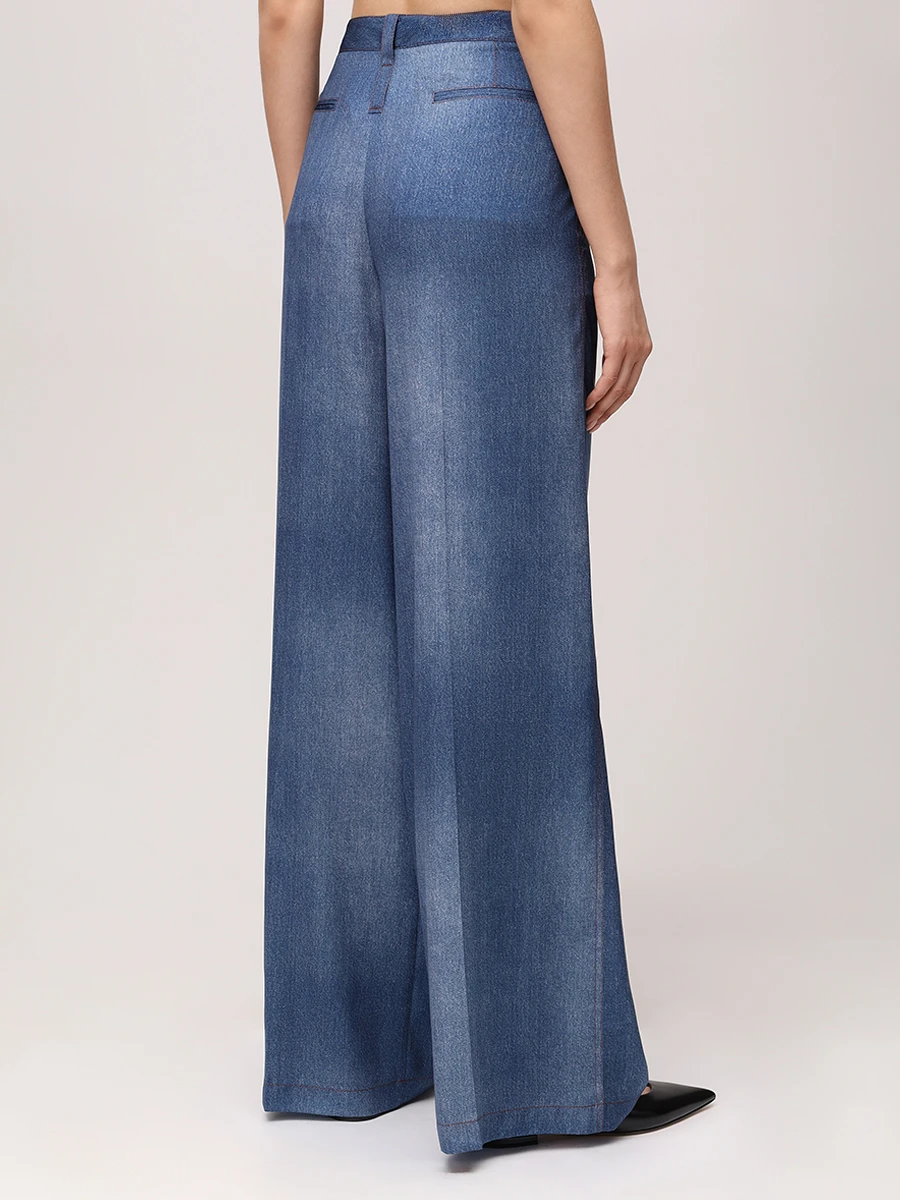 Брюки однотонные