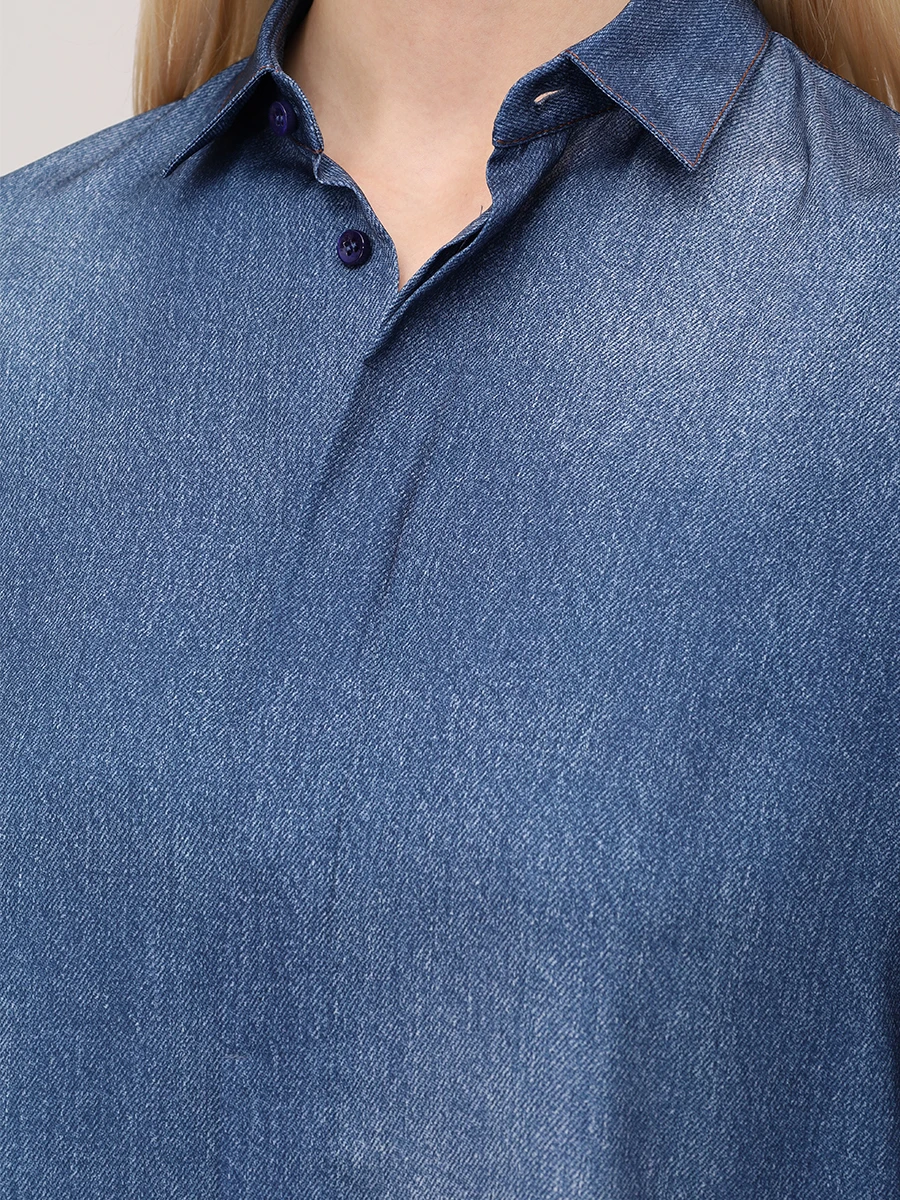 Рубашка однотонная