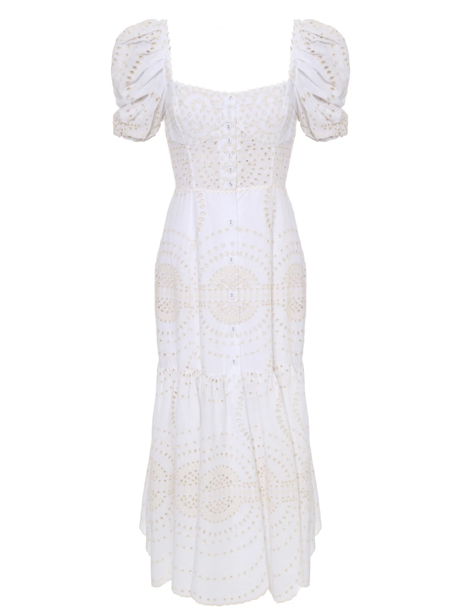 Платье из хлопка и льна