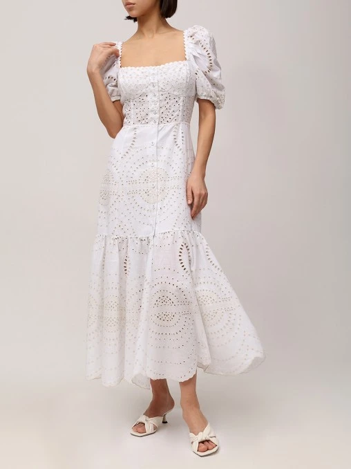 Платье из хлопка и льна CHARO RUIZ