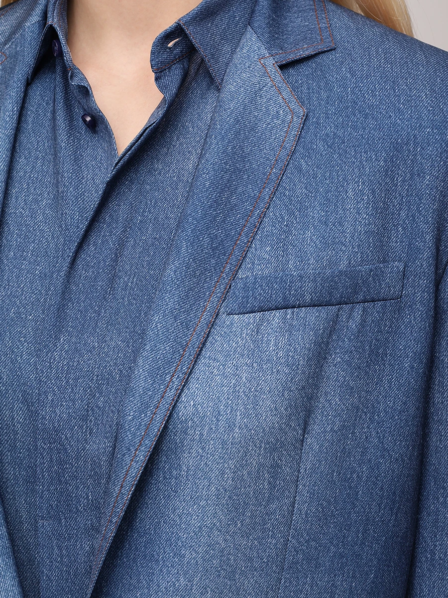 Пиджак однотонный