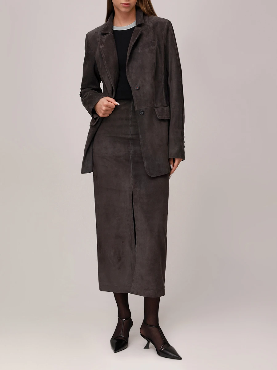 Пиджак CLOVER замшевый