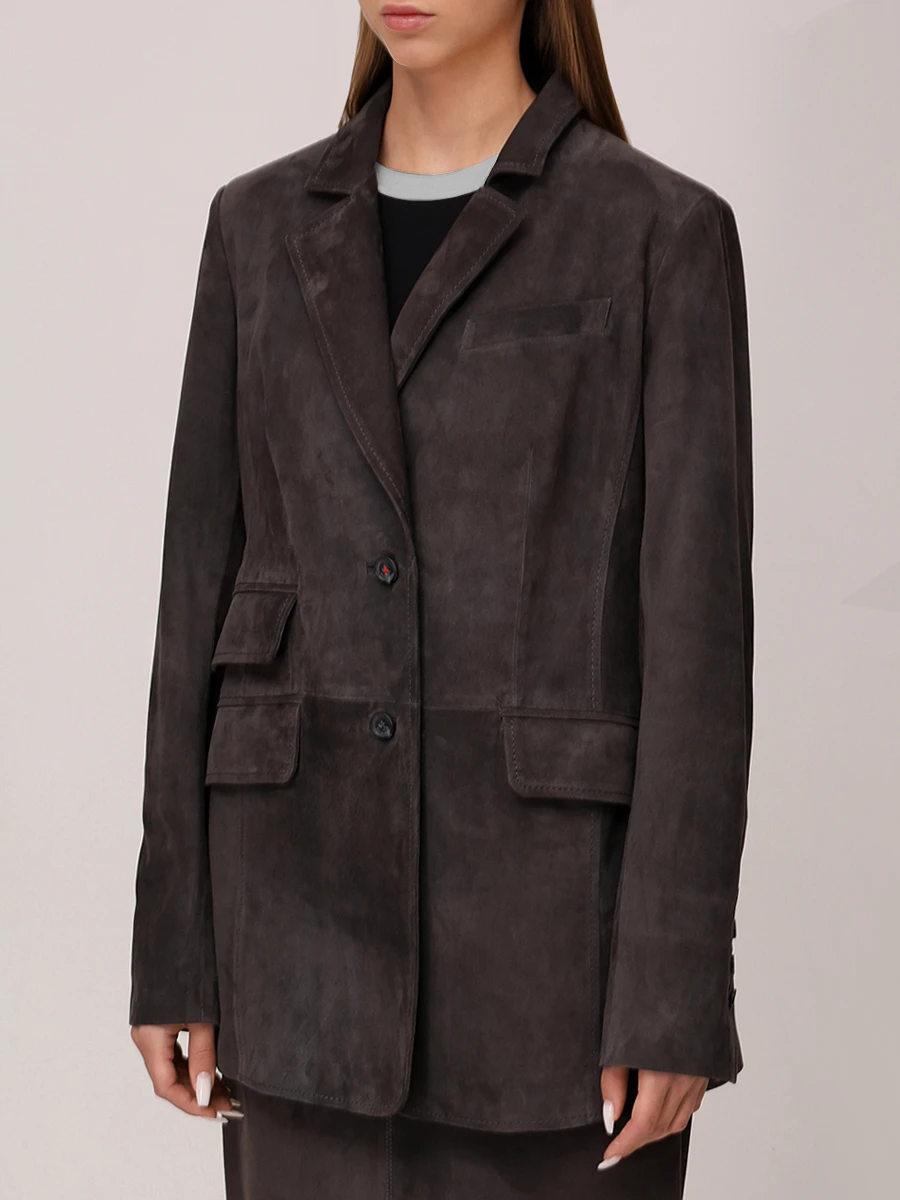 Пиджак CLOVER замшевый