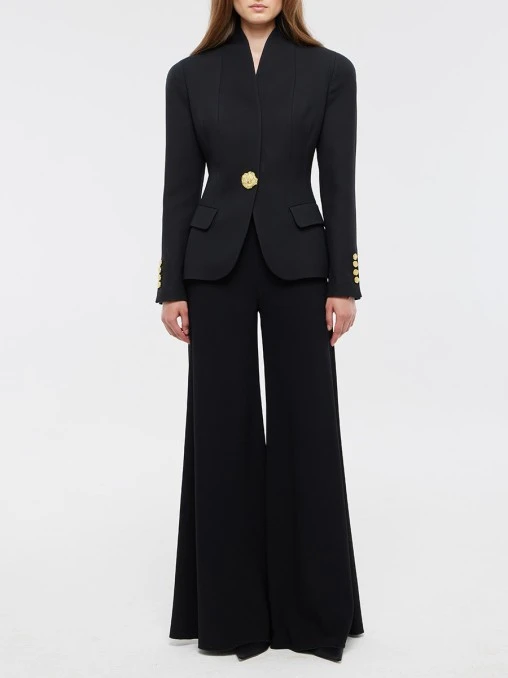 Жакет из шерсти и шелка Azalia SASHASKVO