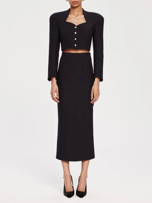 Юбка из шерсти и шелка Ninel SASHASKVO