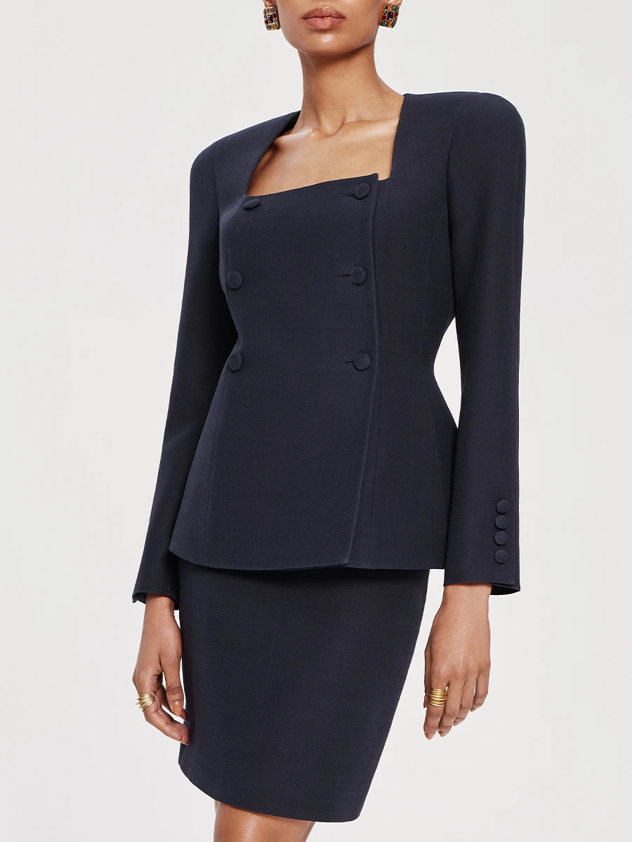 Юбка из шерсти и шелка Rakel