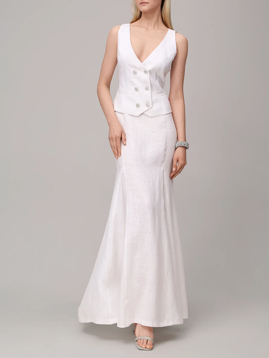 Жилет льняной