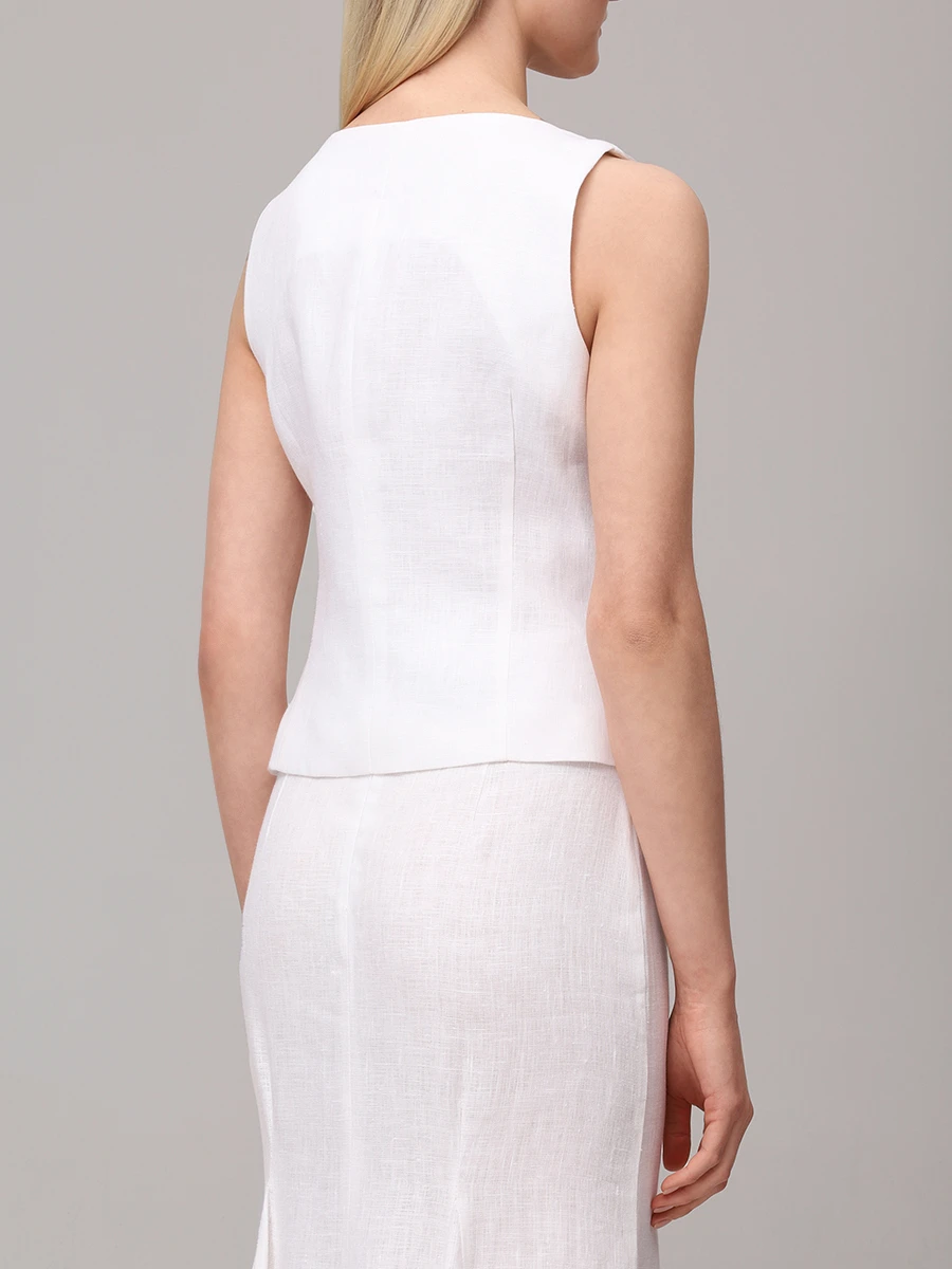 Жилет льняной