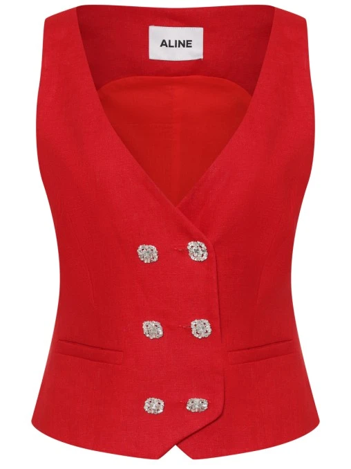Жилет льняной ALINE