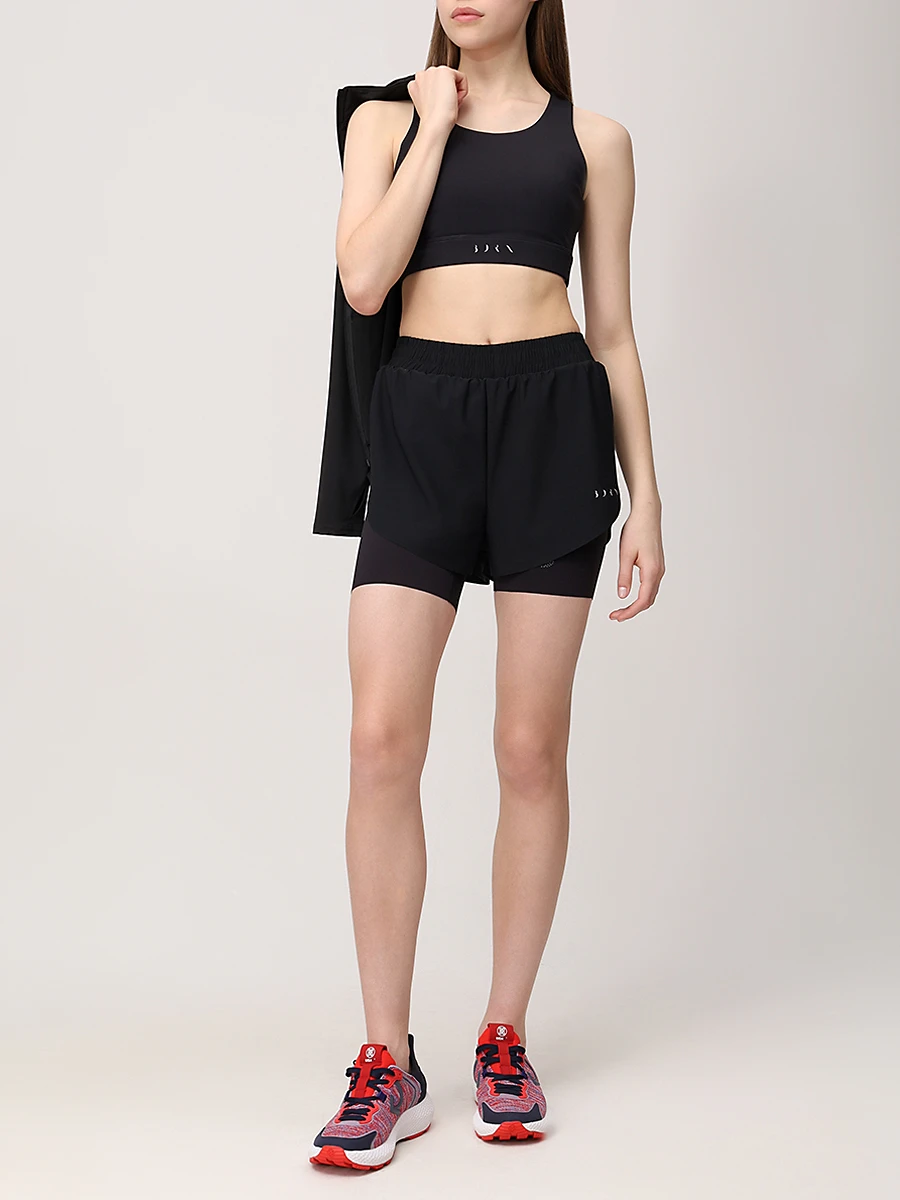 Шорты однотонные