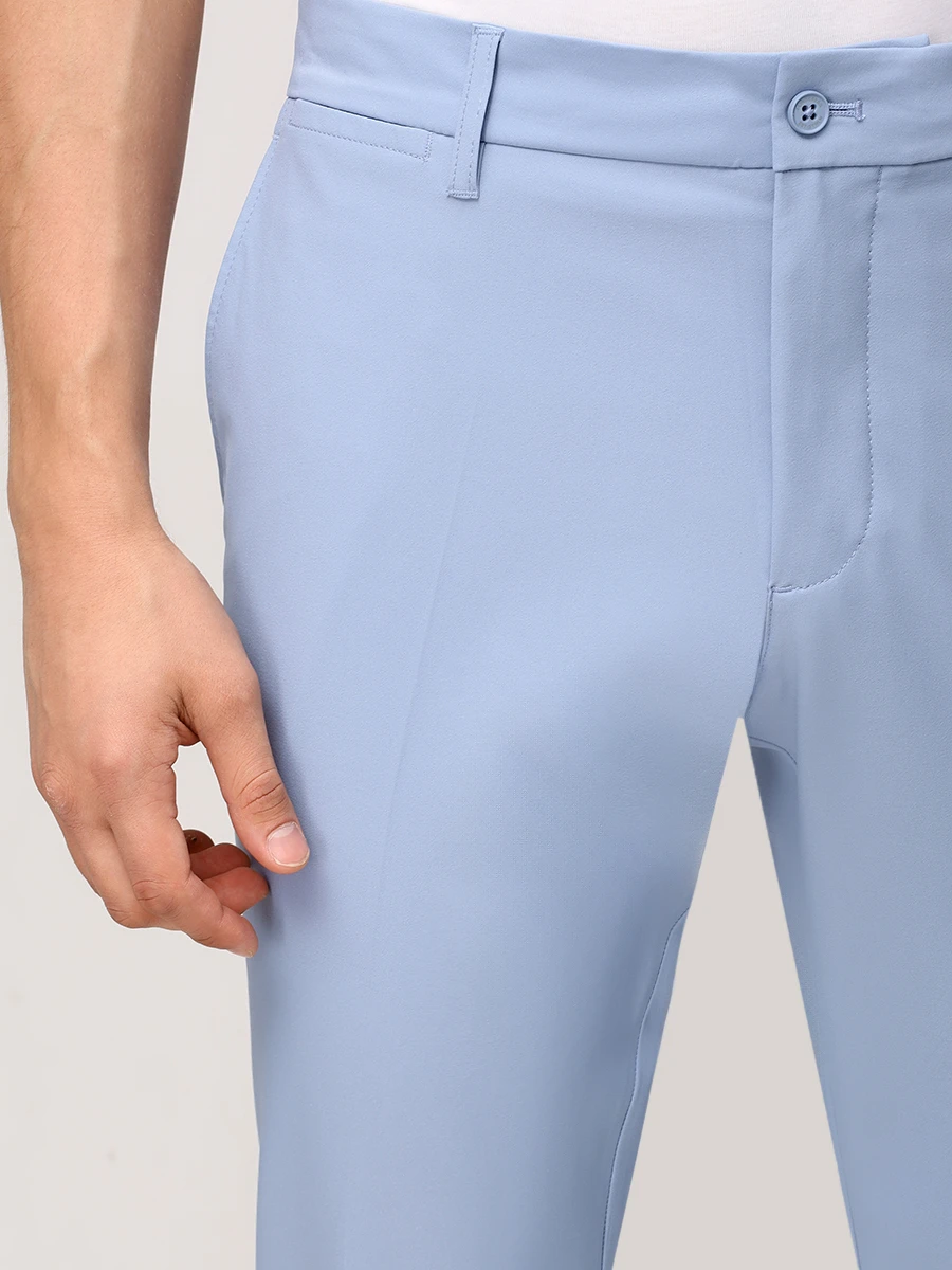 Брюки однотонные