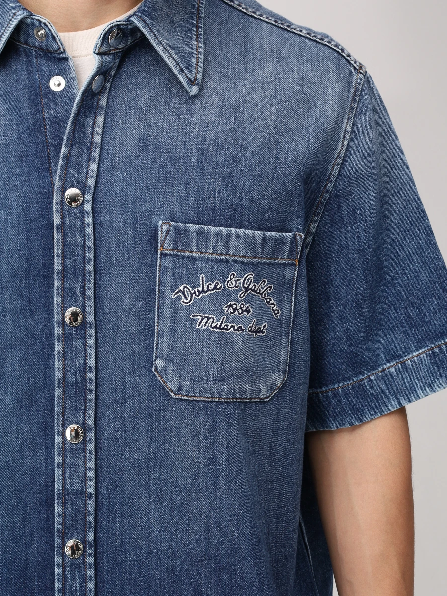 Рубашка джинсовая