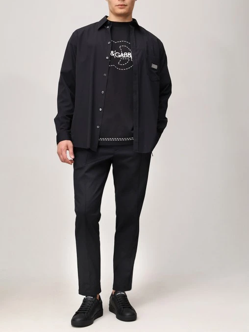 Брюки хлопковые DOLCE & GABBANA