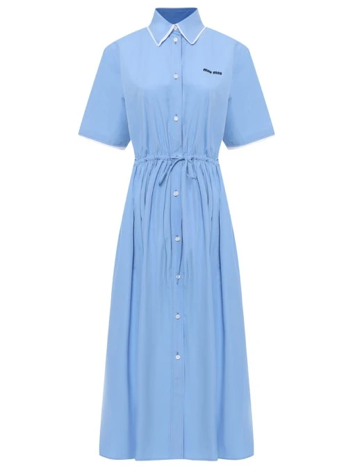 Платье хлопковое MIU MIU