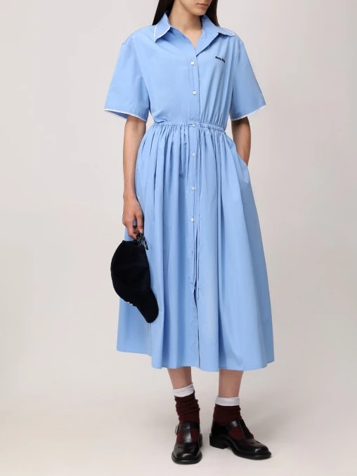 Платье хлопковое MIU MIU