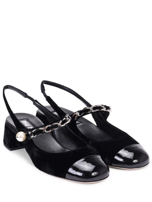Туфли бархатные MIU MIU