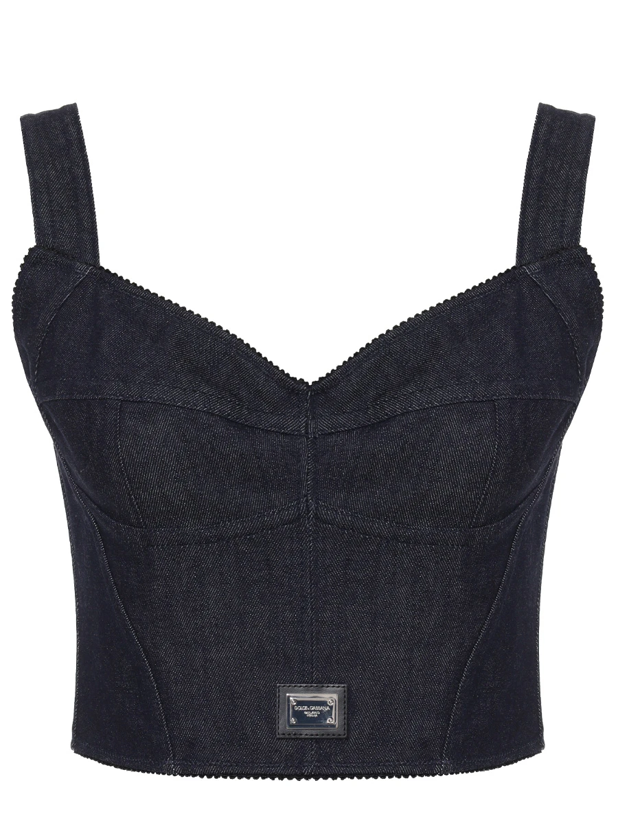 Топ джинсовый