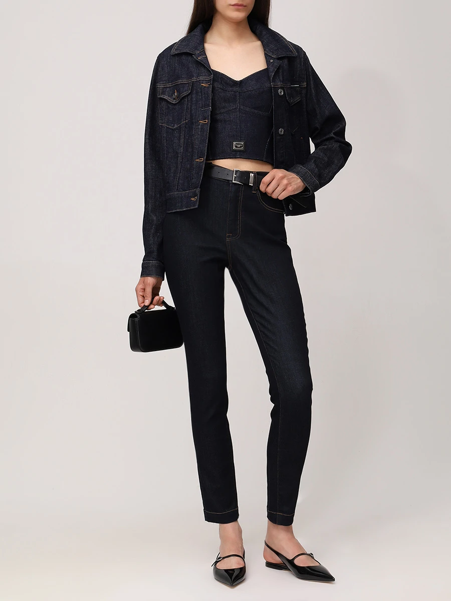 Топ джинсовый