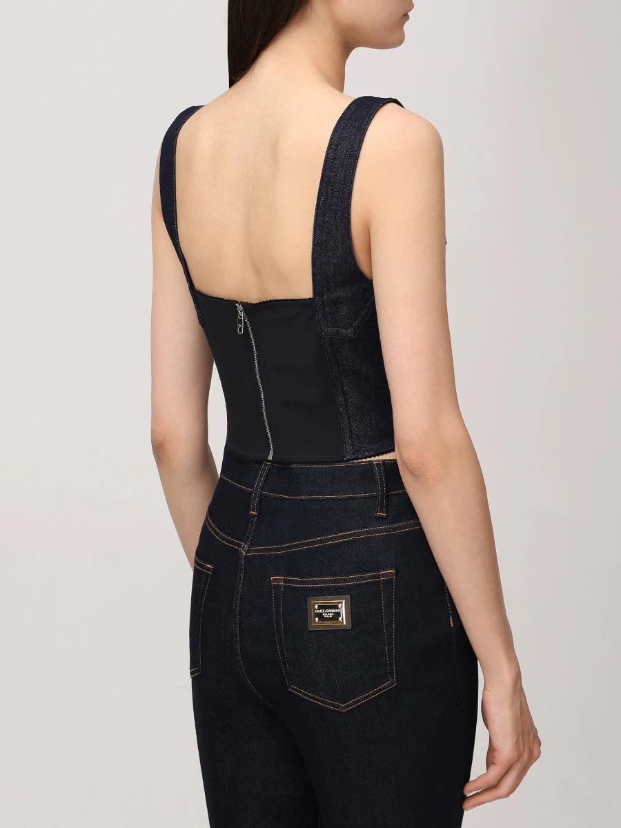 Топ джинсовый