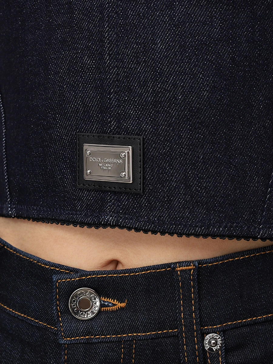 Топ джинсовый