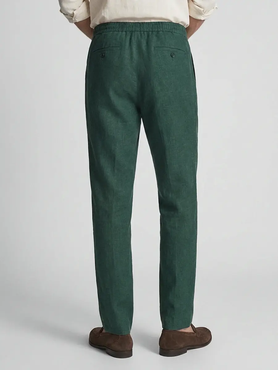 Брюки из шерсти и шелка