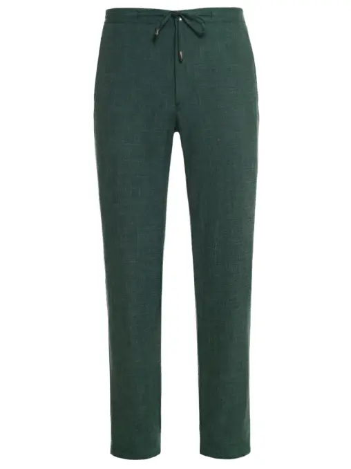 Брюки из шерсти и шелка CESARE ATTOLINI