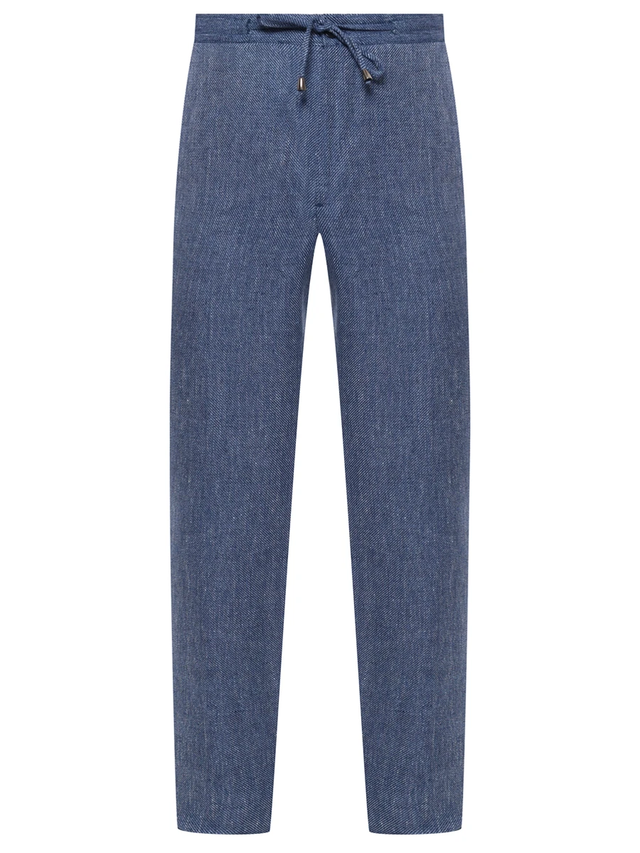 Брюки из шерсти и льна