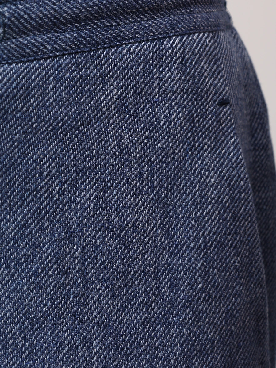 Брюки из шерсти и льна