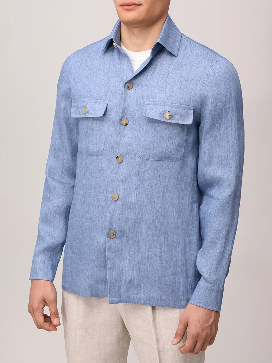 Рубашка Regular Fit льняная