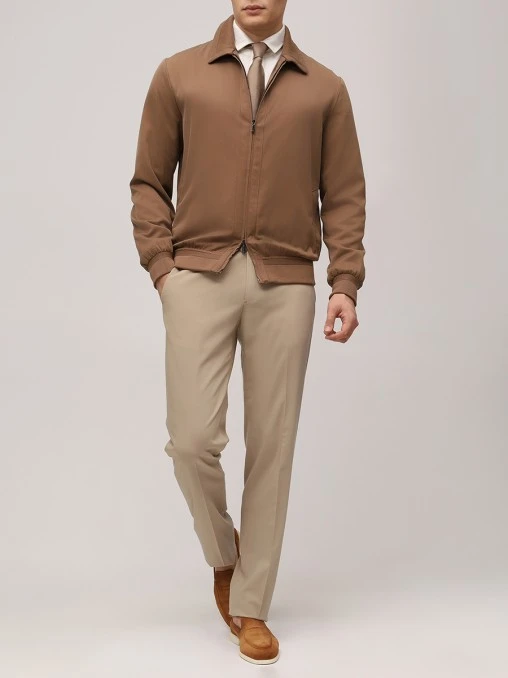 Бомбер из шелка CESARE ATTOLINI