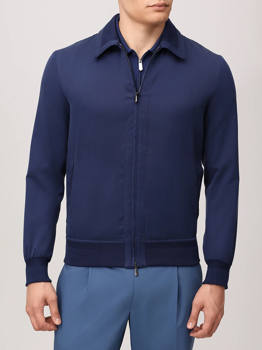 Бомбер из шелка