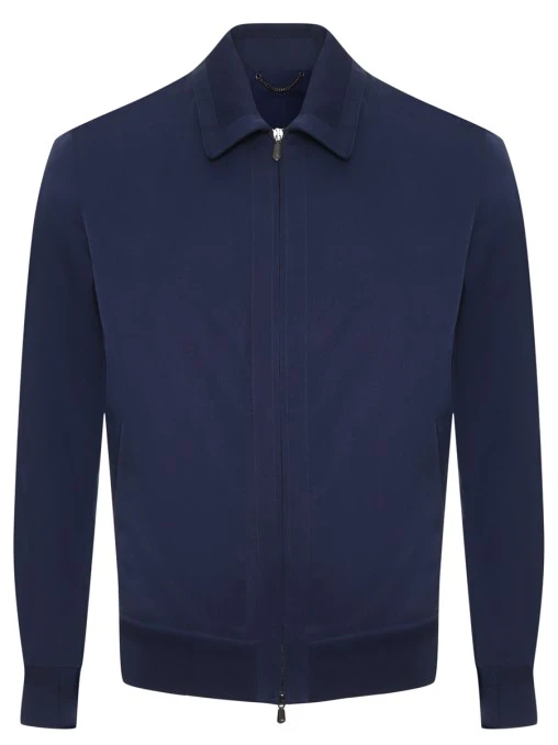 Бомбер из шелка CESARE ATTOLINI