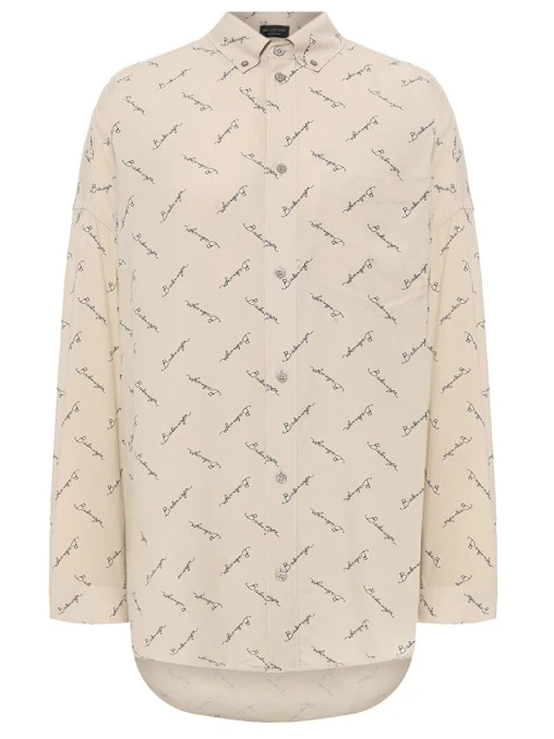 Рубашка из вискозы BALENCIAGA