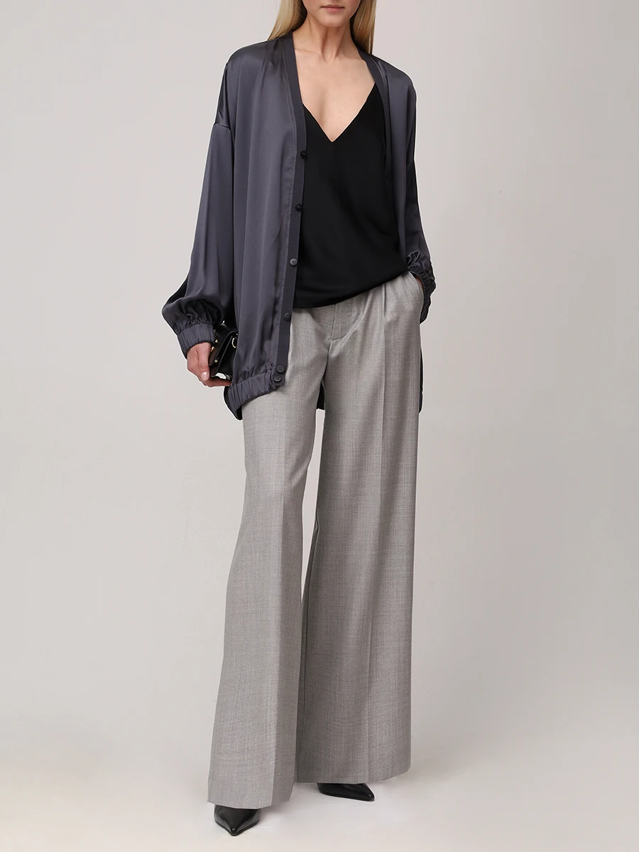 Кардиган из шелка и вискозы