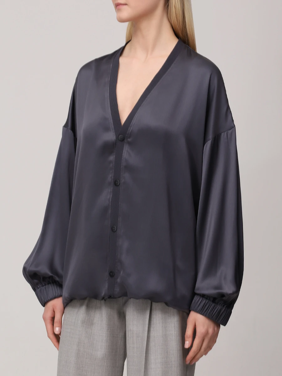 Кардиган из шелка и вискозы