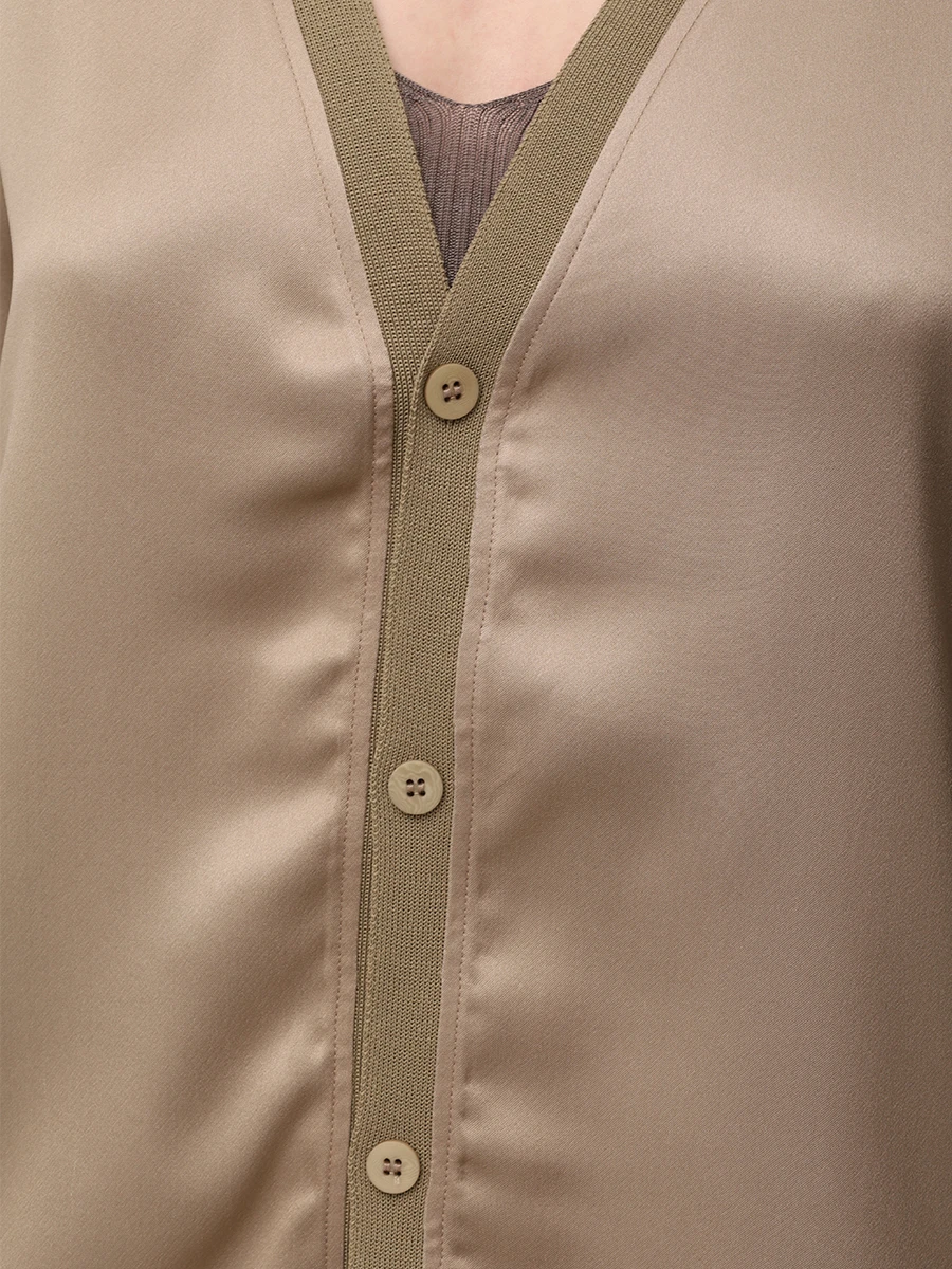 Кардиган из шелка и вискозы