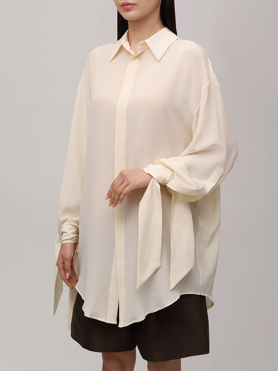 Блуза шелковая