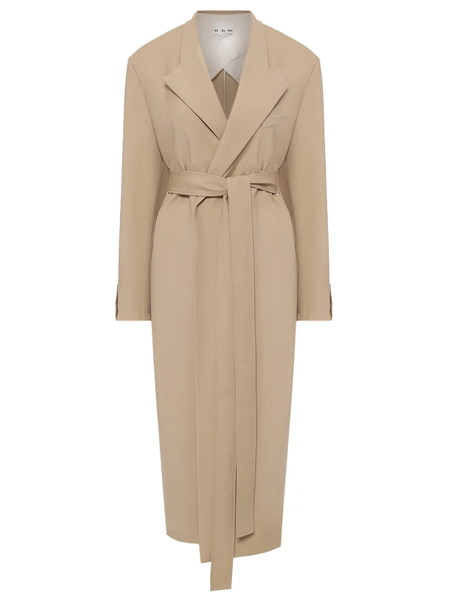 Пальто шерстяное