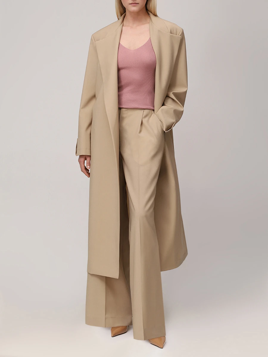 Пальто шерстяное