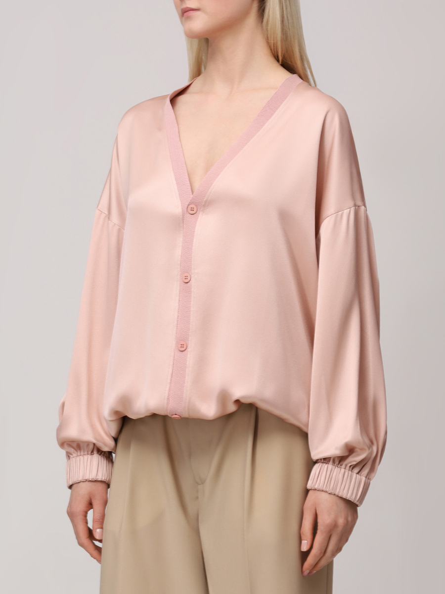 Кардиган из шелка и вискозы