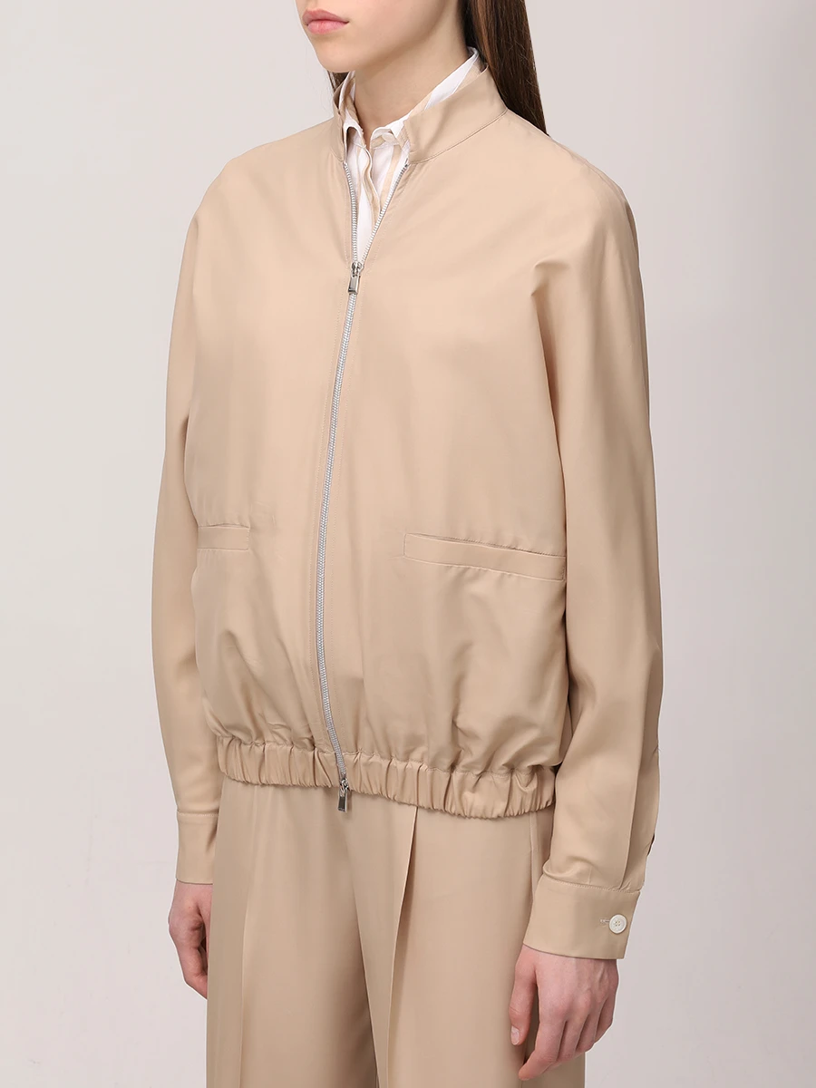 Бомбер шелковый