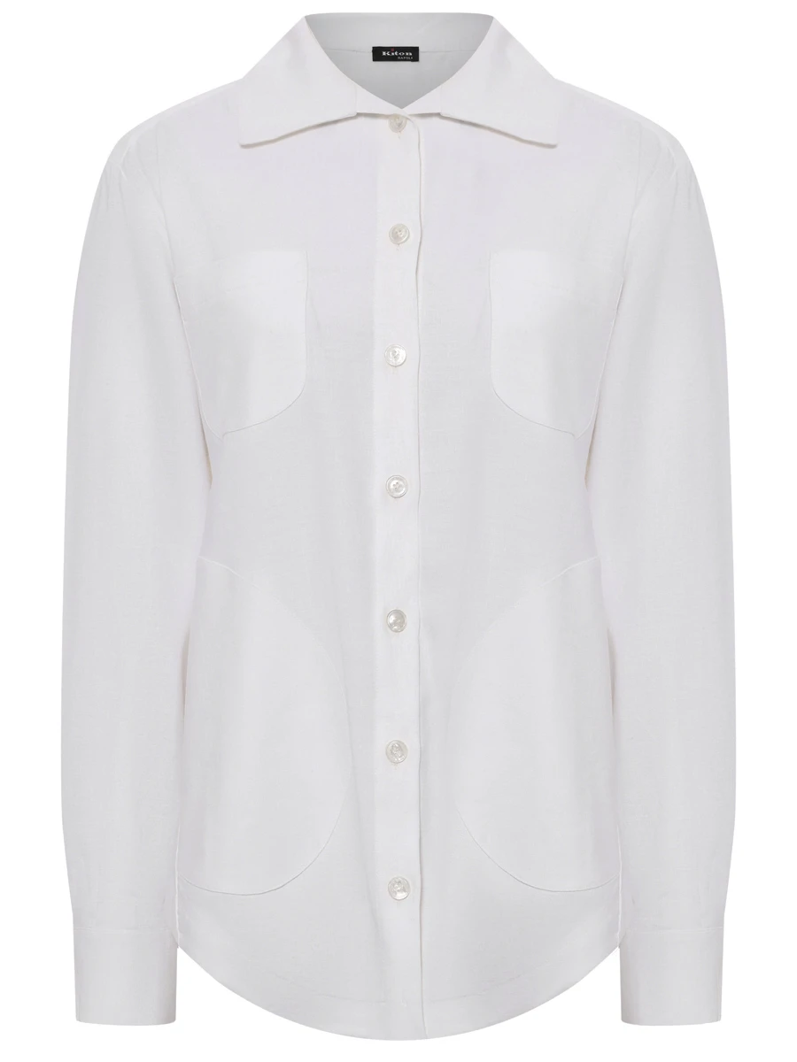 Рубашка изо льна и вискозы