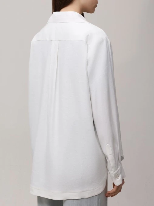 Рубашка изо льна и вискозы KITON